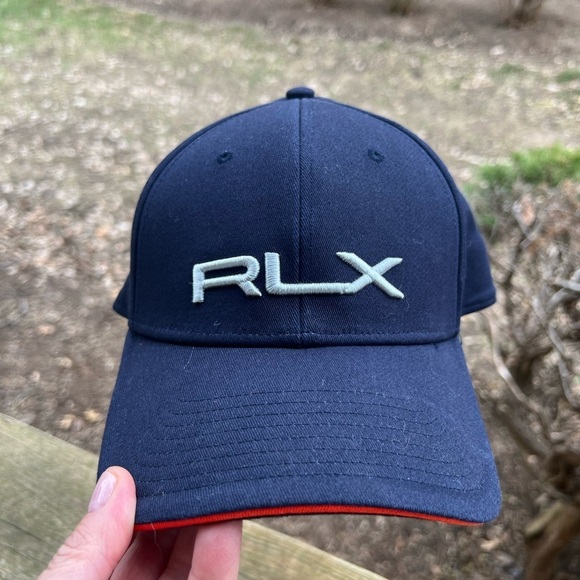 RLX Ralph Lauren blue white embroidered golf cap one size preppy athleisure - Picture 7 of 8